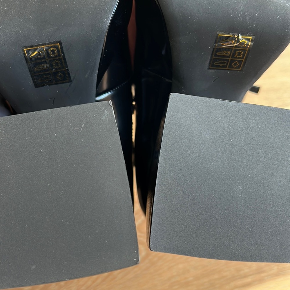 NIB💥 JEFFREY CAMPBELL Double Strap Mary Jane Platform Pump Block Heel- Size 7 - Picture 14 of 16